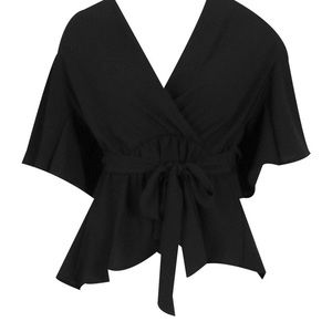 COPY - A brand new boohoo frill sleeve blouse